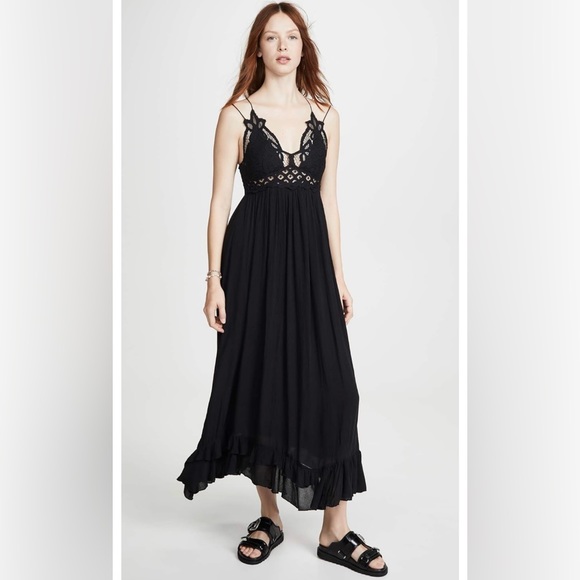 FREE PEOPLE
Adella Lace Trim Midi Dress - Picture 10 of 15
